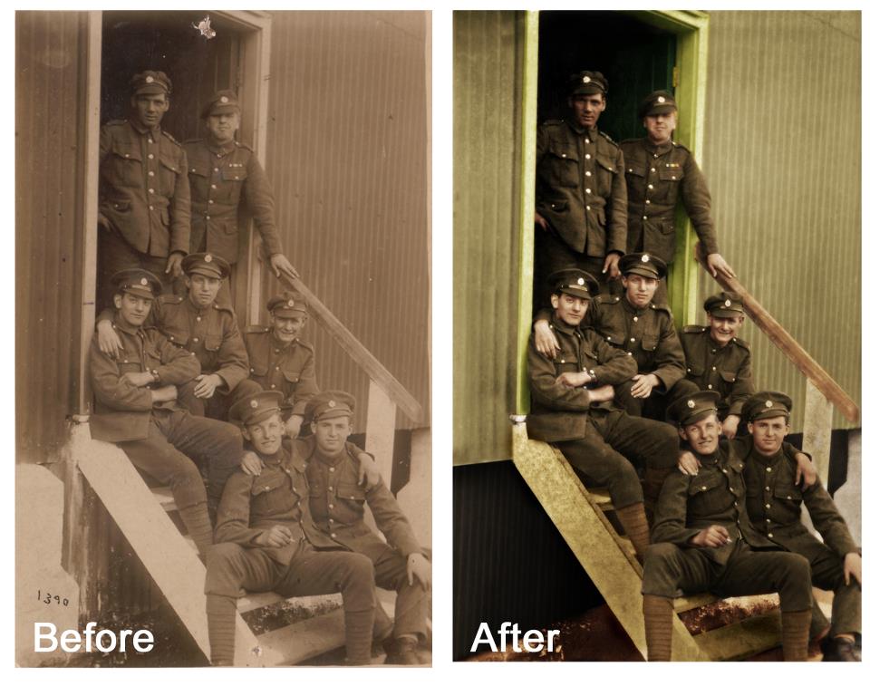 Coloured Photograph from Black & White